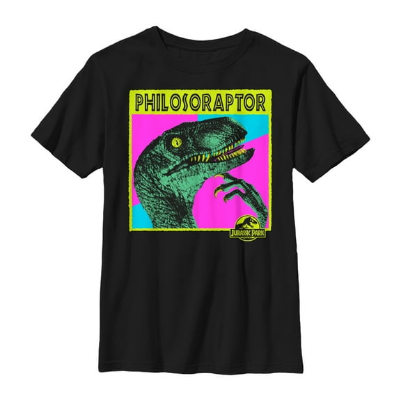 Boy's Jurassic Park Philosoraptor Graphic Tee Black X Small