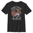 thumbnail image 1 of Boy's Jurassic Park Send Me More Tourists  Graphic Tee Black Small, 1 of 5