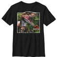 thumbnail image 1 of Boy's Jurassic Park Velociraptor Scene Graphic Tee Black X Large, 1 of 4