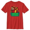thumbnail image 1 of Boy's Jurassic World A Present Long in the Making  Graphic Tee Red X Large, 1 of 4