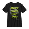 thumbnail image 1 of Boy's Jurassic World Bigger Louder Dino  Graphic Tee Black Medium, 1 of 4