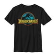 thumbnail image 1 of Boy's Jurassic World Color Outline Logo  Graphic Tee Black X Large, 1 of 4