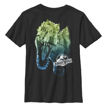 Boy's Jurassic World Colorful T-Rex Logo  Graphic T-Shirt