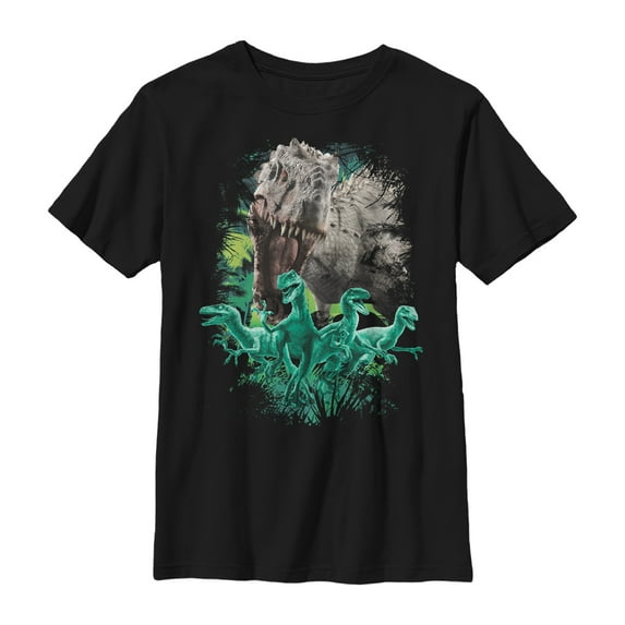Boy's Jurassic World Coming For You Dino Graphic Tee Black Small