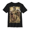 thumbnail image 1 of Boy's Jurassic World Dinosaur Collage  Graphic Tee Black Medium, 1 of 4