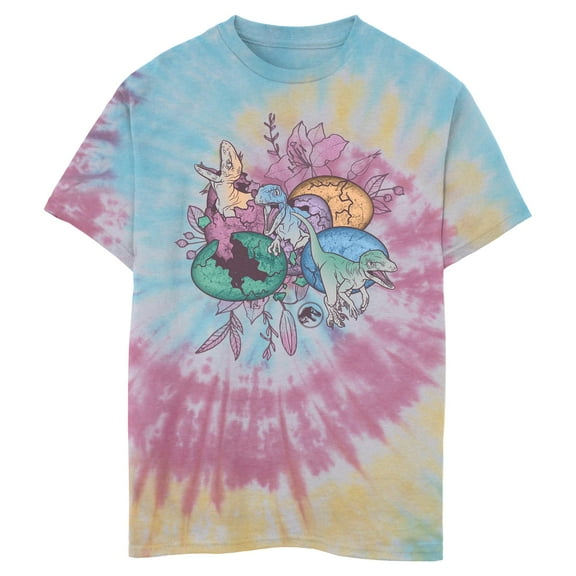 Boy's Jurassic World Easter Cracked Dinosaurs Graphic T-Shirt