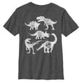 thumbnail image 1 of Boys' Husky Jurassic World Fallen Kingdom Cracked Dinosaurs Graphic Tee Charcoal Heather Medium, 1 of 3
