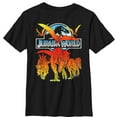 thumbnail image 1 of Boy's Jurassic World: Fallen Kingdom Fire Dinosaurs Graphic Tee Black Medium, 1 of 4