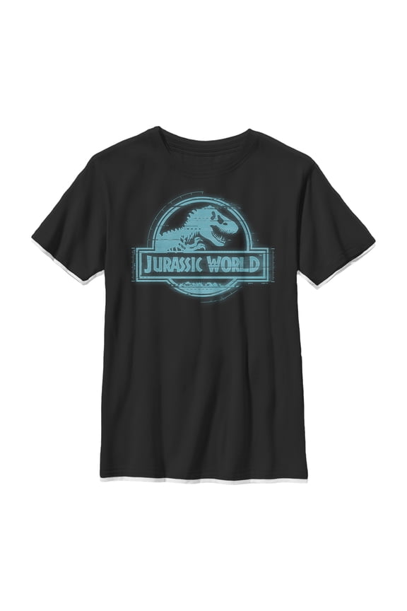 Boy's Jurassic World: Fallen Kingdom Glitch Logo  Graphic Tee Black X Large