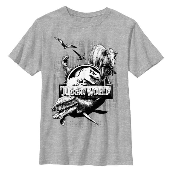 Boy's Jurassic World Fallen Kingdom Logo Attack  Graphic T-Shirt