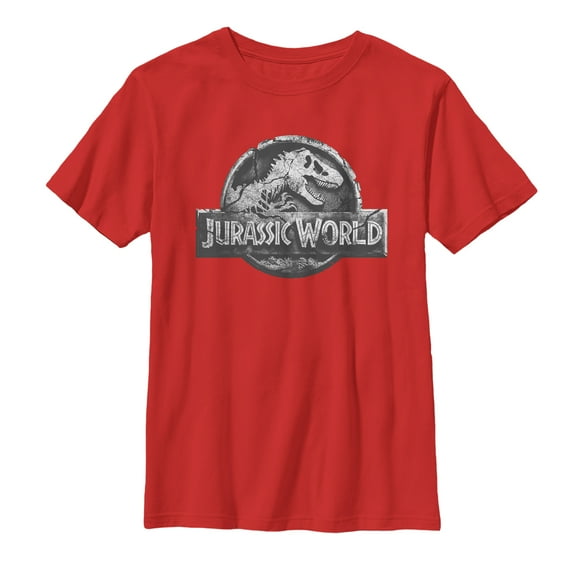 Boy's Jurassic World: Fallen Kingdom Logo  Graphic Tee Red Small