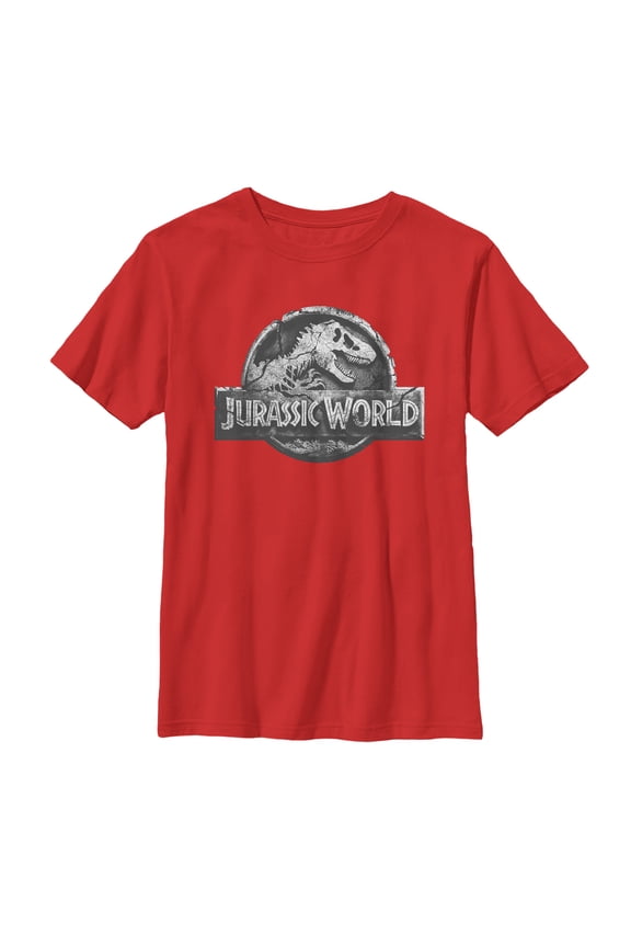 Boy's Jurassic World: Fallen Kingdom Logo Graphic Tee Red Small