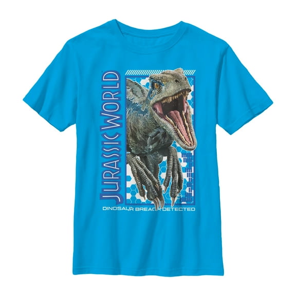 Boy's Jurassic World: Fallen Kingdom Raptor Breach  Graphic Tee Turquoise Large