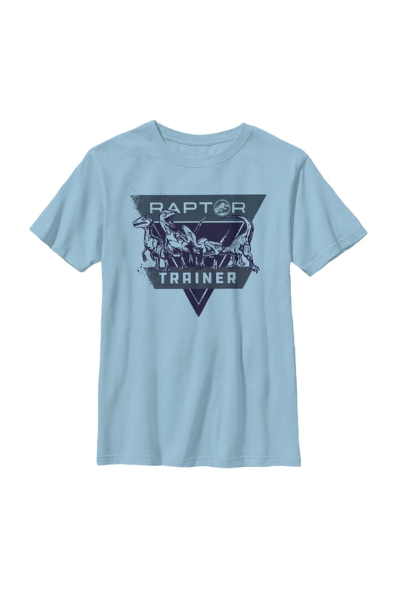 Boy's Jurassic World: Fallen Kingdom Raptor Trainer Graphic Tee Light Blue Small