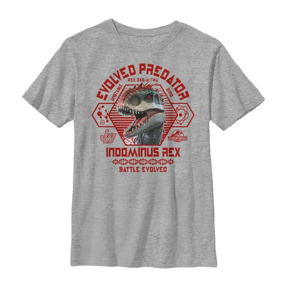 Boy's Jurassic World Indominus Rex Battle Evolved Graphic Tee Athletic Heather Medium