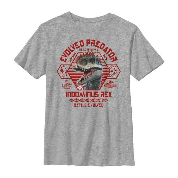 Boy's Jurassic World Indominus Rex Battle Evolved  Graphic Tee Athletic Heather X Large