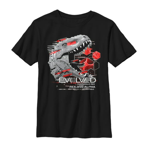 Boy's Jurassic World Indominus Rex Evolution Graphic Tee Black X Large