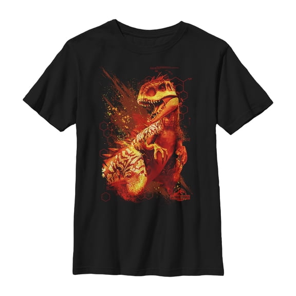 Boy's Jurassic World Newest Predator Graphic Tee Black X Small