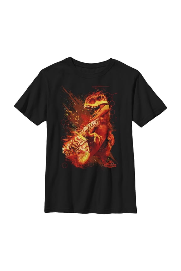 Boy's Jurassic World Newest Predator Graphic Tee Black X Small