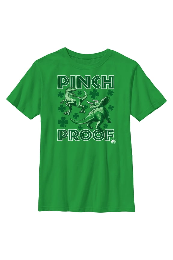 Boy's Jurassic World Pinch Proof Graphic Tee Kelly Green X Large