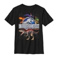 thumbnail image 1 of Boy's Jurassic World Rainbow Dinosaurs  Graphic Tee Black Large, 1 of 4