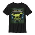 thumbnail image 1 of Boy's Jurassic World Raptor Den Graphic Tee Black Large, 1 of 4