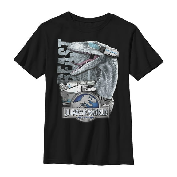 Boy's Jurassic World Raptor Modern Attack Graphic Tee Black Medium