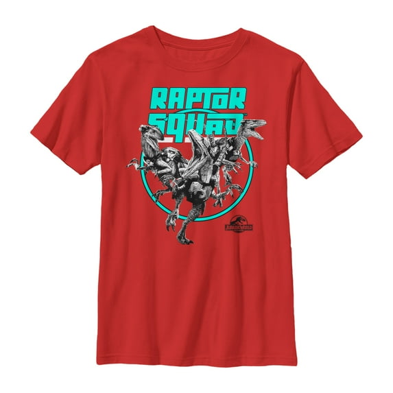 Boy's Jurassic World Raptor Squad Graphic Tee Red X Small