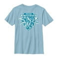 thumbnail image 1 of Boy's Jurassic World Raptor Squad Shield  Graphic Tee Light Blue Medium, 1 of 3