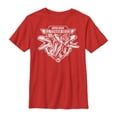 thumbnail image 1 of Boy's Jurassic World Raptor Squad Shield  Graphic Tee Red Small, 1 of 3