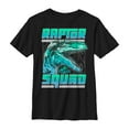 thumbnail image 1 of Boy's Jurassic World Raptor Topographic Squad  Graphic Tee Black Medium, 1 of 4