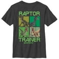 thumbnail image 1 of Boy's Jurassic World Raptor Trainer  Graphic Tee Charcoal Heather Large, 1 of 4