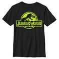 thumbnail image 1 of Boy's Jurassic World Retro T. Rex Logo  Graphic Tee Black Medium, 1 of 4