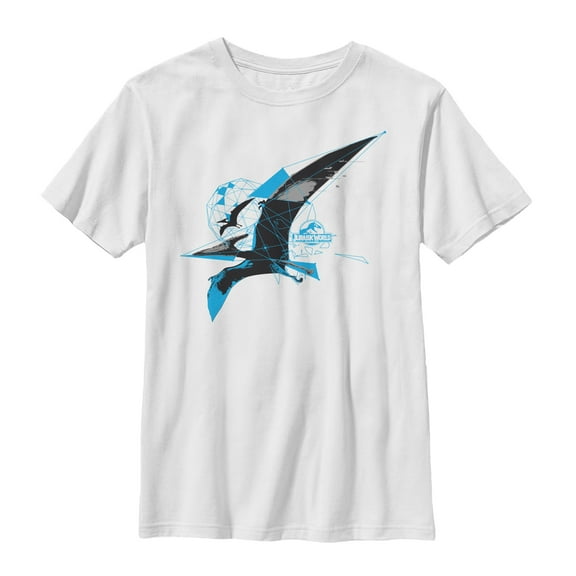 Boy's Jurassic World Soaring Pteranodon  Graphic Tee White Medium