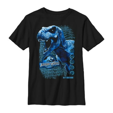 Boy's Jurassic World T. Rex Scale Statistics  Graphic Tee Black Small