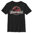 thumbnail image 1 of Boy's Jurassic World Tyrannosaurus Rex Logo  Graphic Tee Black Large, 1 of 3