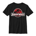 thumbnail image 1 of Boy's Jurassic World Tyrannosaurus Rex Logo  Graphic Tee Black Small, 1 of 4