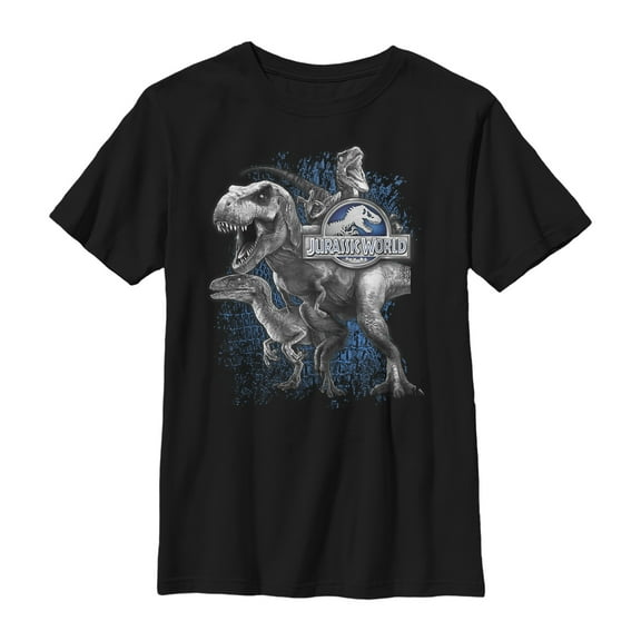 Boy's Jurassic World Ultimate Dinosaur Squad  Graphic Tee Black Large