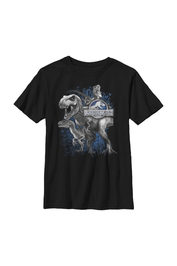Boy's Jurassic World Ultimate Dinosaur Squad Graphic Tee Black Large