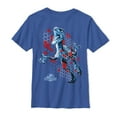 thumbnail image 1 of Boy's Jurassic World Velociraptor DNA Sequence  Graphic Tee Royal Blue Medium, 1 of 4