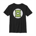 thumbnail image 1 of Boy's Justice League Circle Logo Graphic Tee Black Small, 1 of 4