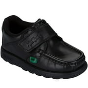 Boys Kickers Children Fragma Strap Shoe in Black