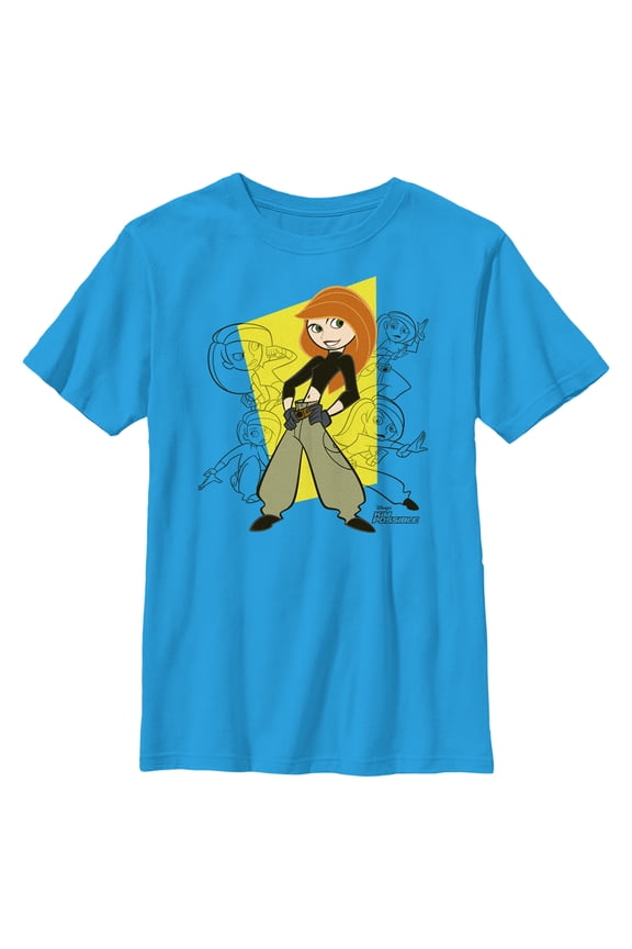 Boy's Kim Possible Action Poses Graphic Tee Turquoise X Large