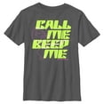 thumbnail image 1 of Boy's Kim Possible Call Me Beep Me Kim  Graphic Tee Charcoal X Small, 1 of 4