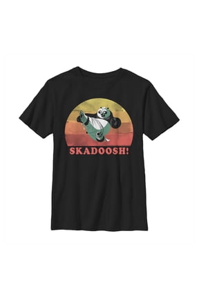 Boy's Kung Fu Panda Skadoosh! Graphic Tee Black X Large
