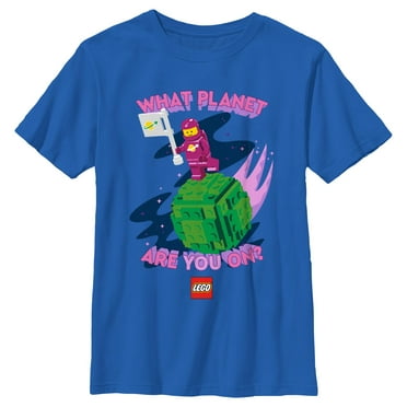 Boy's LEGO What Planet Are You On  Graphic Tee Royal Blue Medium