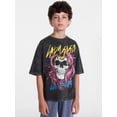 thumbnail image 1 of Weekend Academy Boys Lady Gaga Garment Washed Graphic Tee with Short Sleeves, Sizes 4-18, 1 of 5