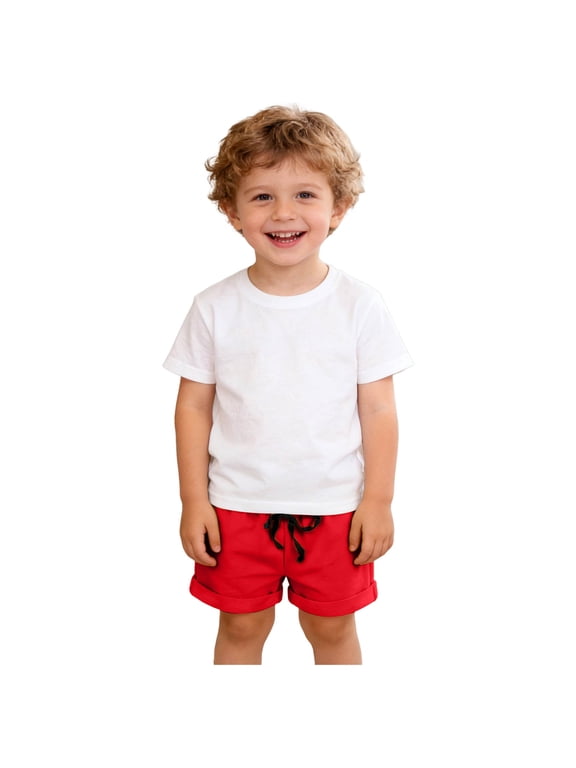 Boy's Letter Graphic Shorts Drawstring Elastic Waist Y2K Hip Hop Track Shorts with Pockets Workout