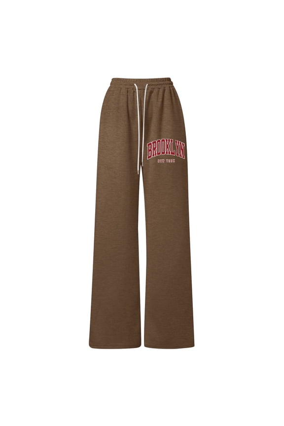 Boy's Letter Graphic Wide Leg Sweatpants Baggy Pants Athletic Track Sweat Pants Joggers Clothes