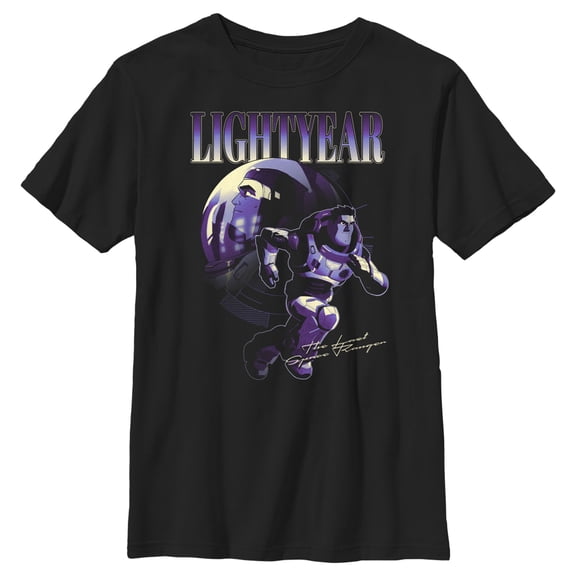 Boy's Lightyear Hero Poster Graphic Tee Black / Poster Large